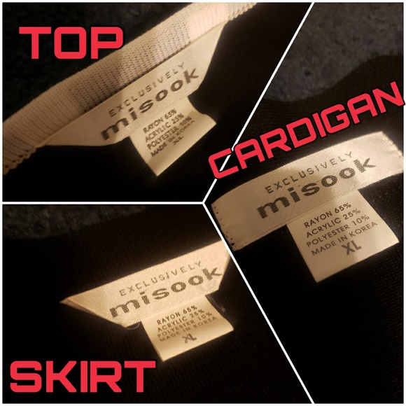 Vintage 3 Piece Maxi Skirt/VNeck Top/Cardigan Set! - Picture 5 of 7